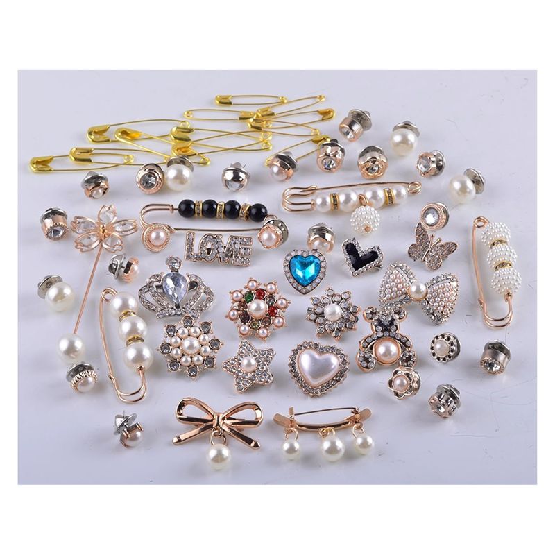 AEE2-55Pcs Junk Sock Charms Pi - Brooch Pin Gold recensione e prezzo