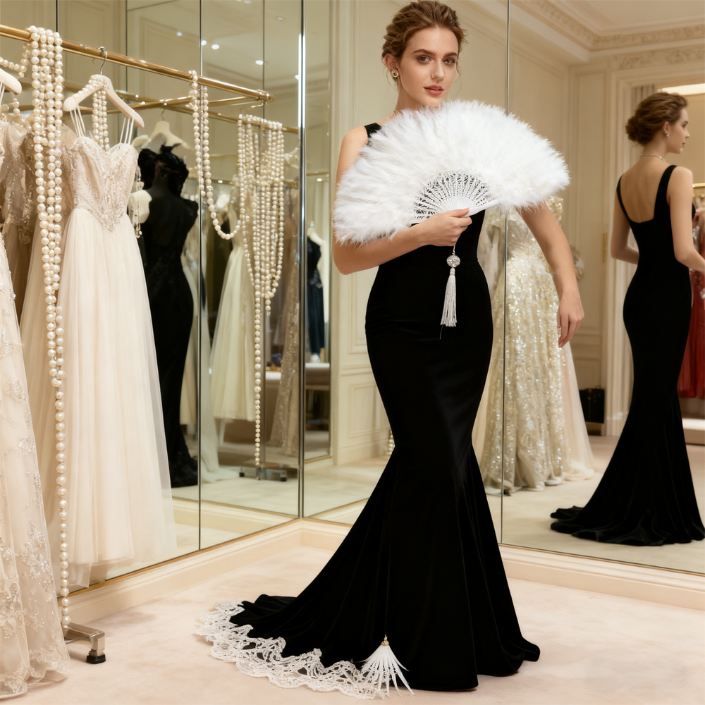 PESENAR  1920s Style White Fea - Women'S Accessories In The 1920S recensione e prezzo