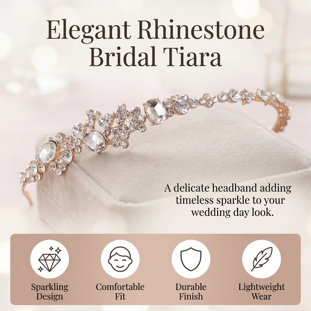 Alloy Rhinestone Crown Headban - Women'S Hair Accessories Wedding recensione e prezzo