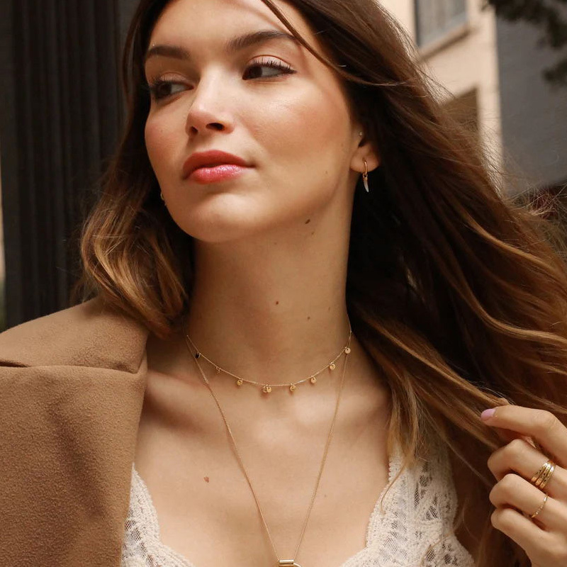 Delicate Small Multiple Coins  - Coin Necklace Delicate recensione e prezzo