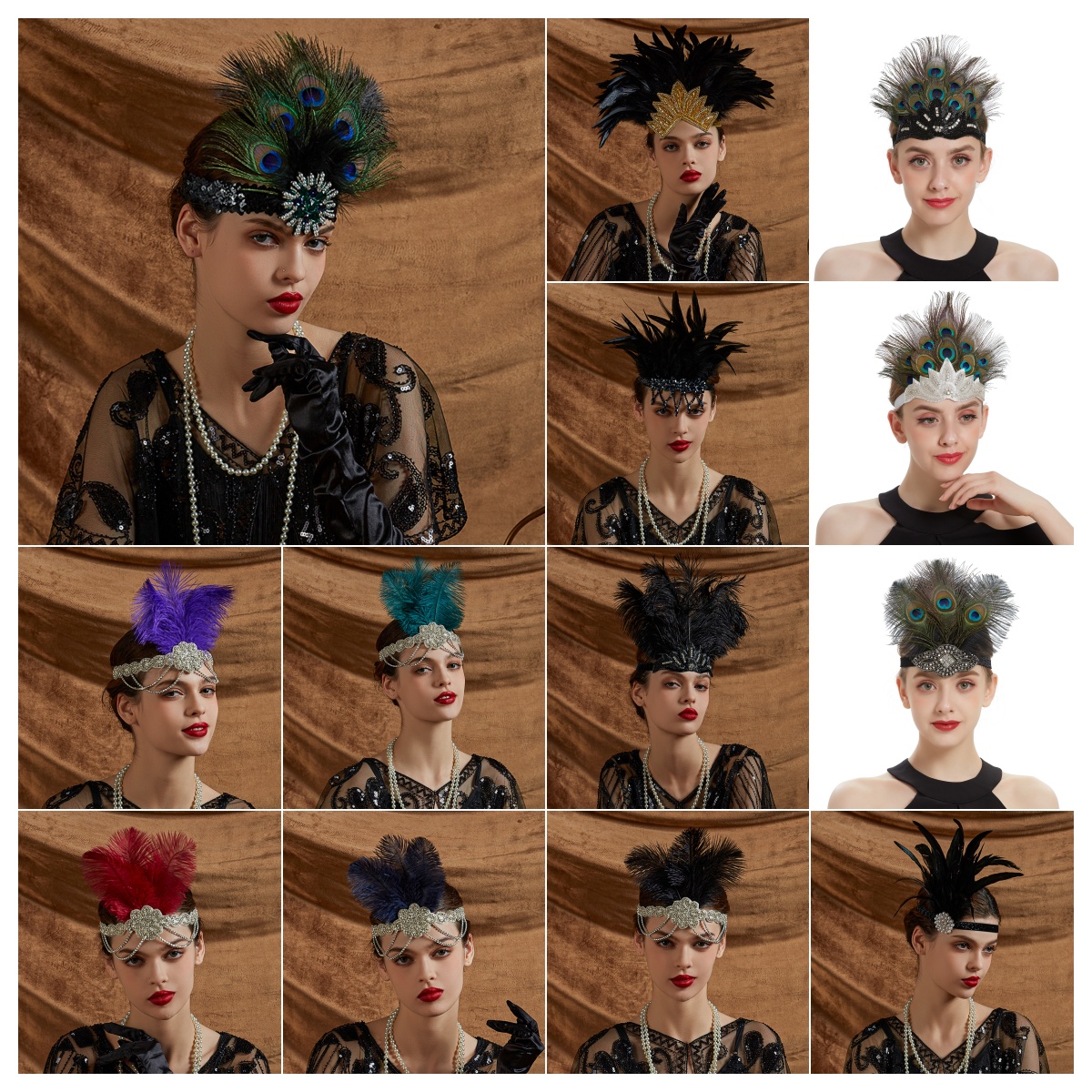 Carnival Peacock Feather Headb - Women'S Accessories In The 1920S recensione e prezzo