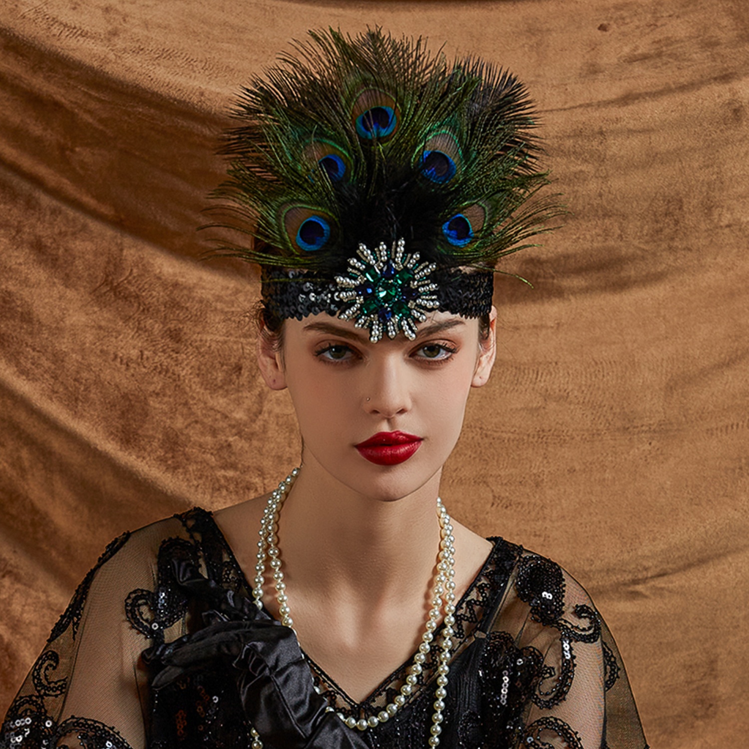 Carnival Peacock Feather Headb - Women'S Accessories In The 1920S recensione e prezzo