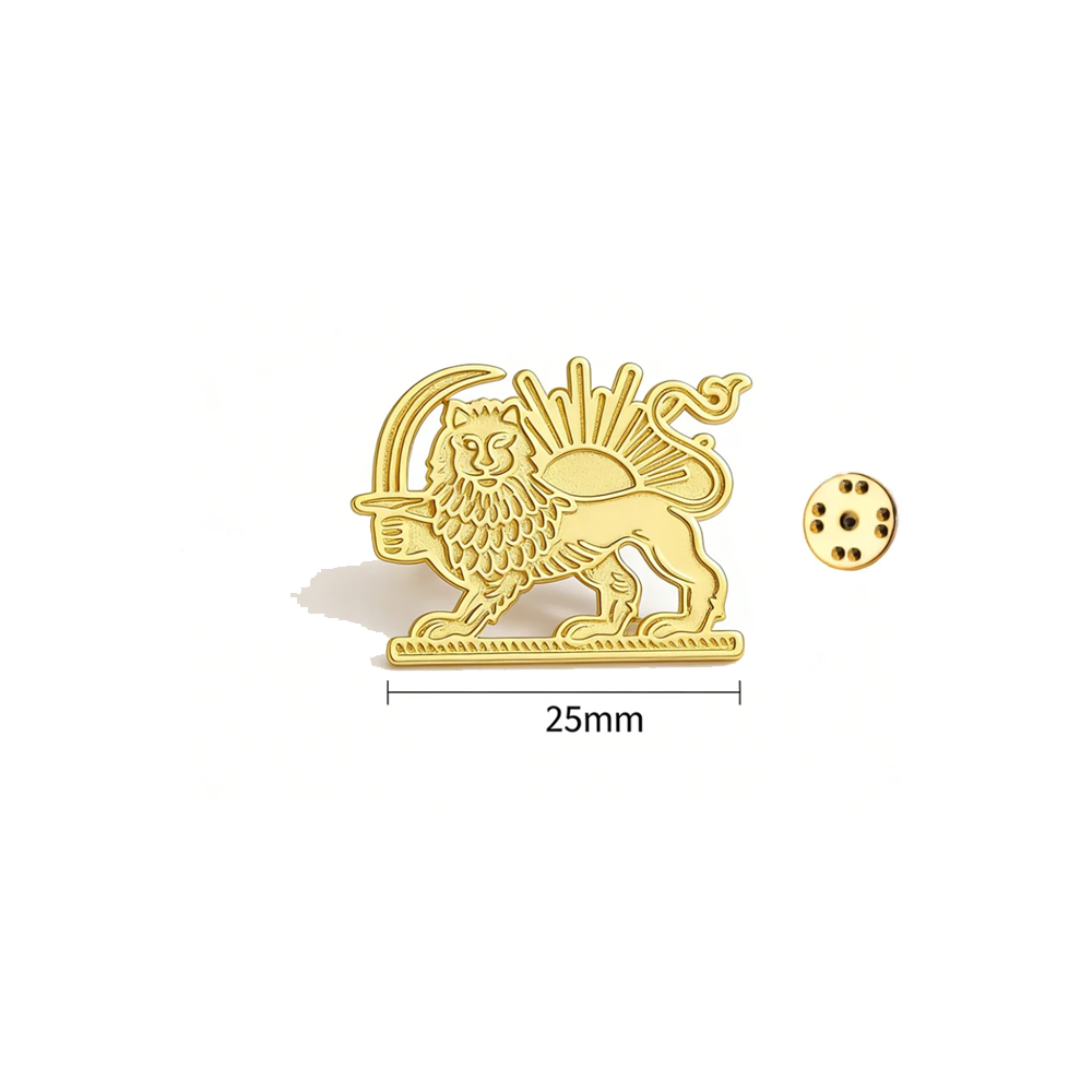 HIPEE Iran Lion Sun Pin Brooch - Brooch Pin Gold recensione e prezzo