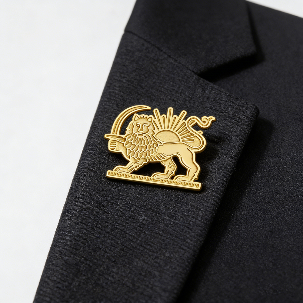 HIPEE Iran Lion Sun Pin Brooch - Brooch Pin Gold recensione e prezzo