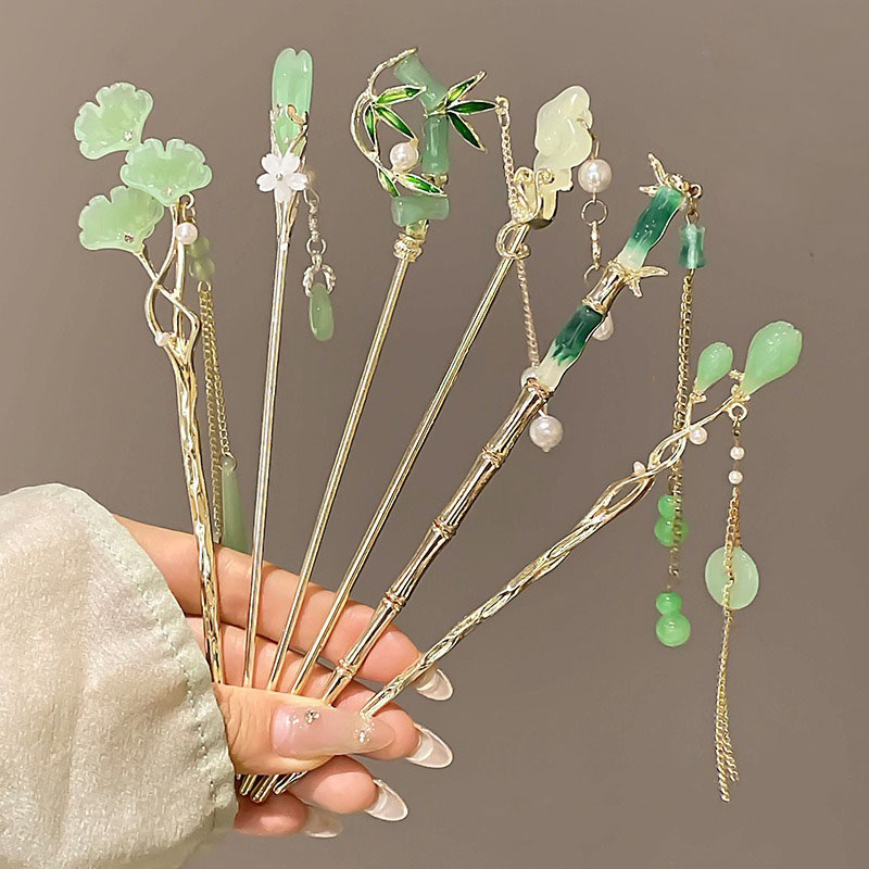 1pc Elegant Chinese Style Gree - Women'S Accessories Designer recensione e prezzo