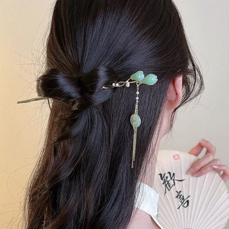 1pc Elegant Chinese Style Gree - Women'S Accessories Designer recensione e prezzo