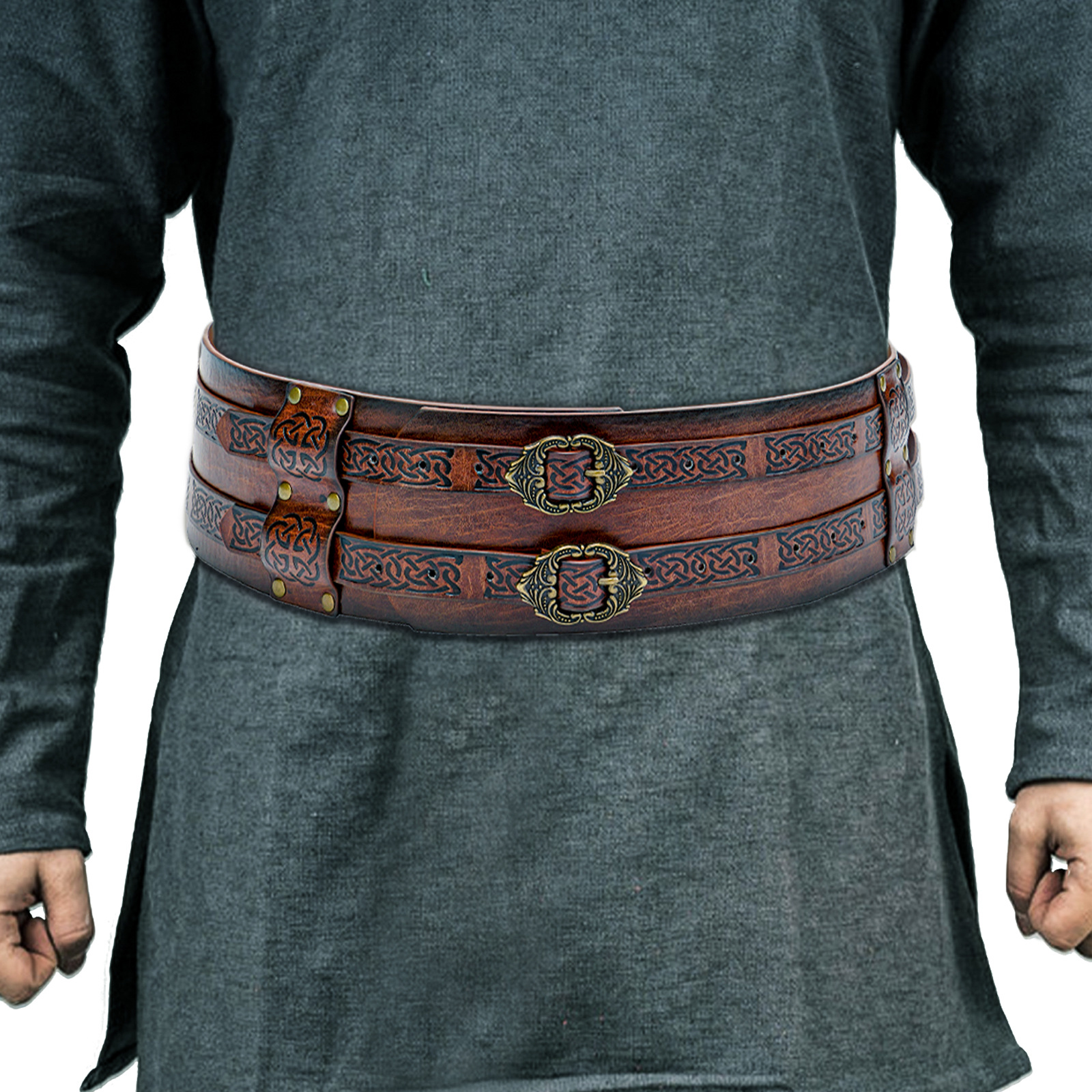 Men Women Runic Leather Belt D - Women'S Viking Accessories recensione e prezzo