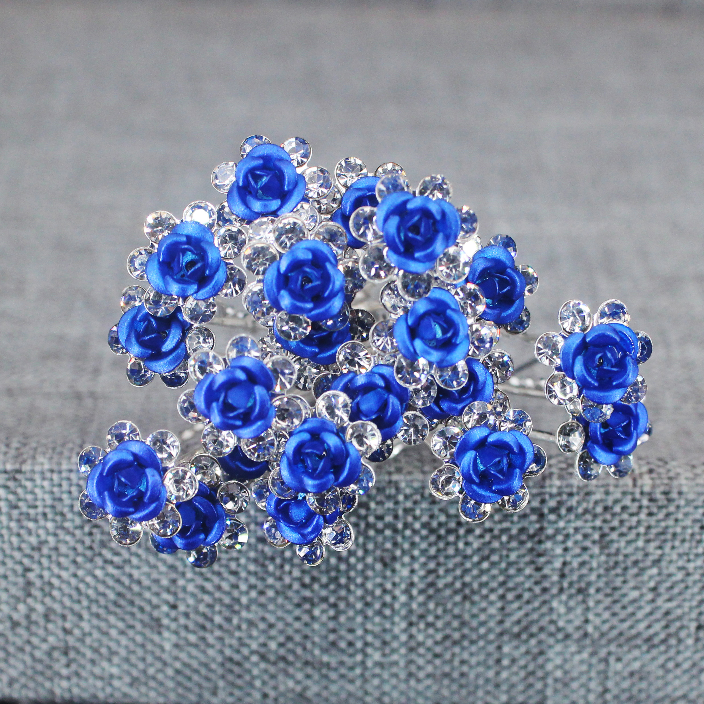 20PCS Rose Flower Rhinestone H - Women'S Hair Accessories Wedding recensione e prezzo