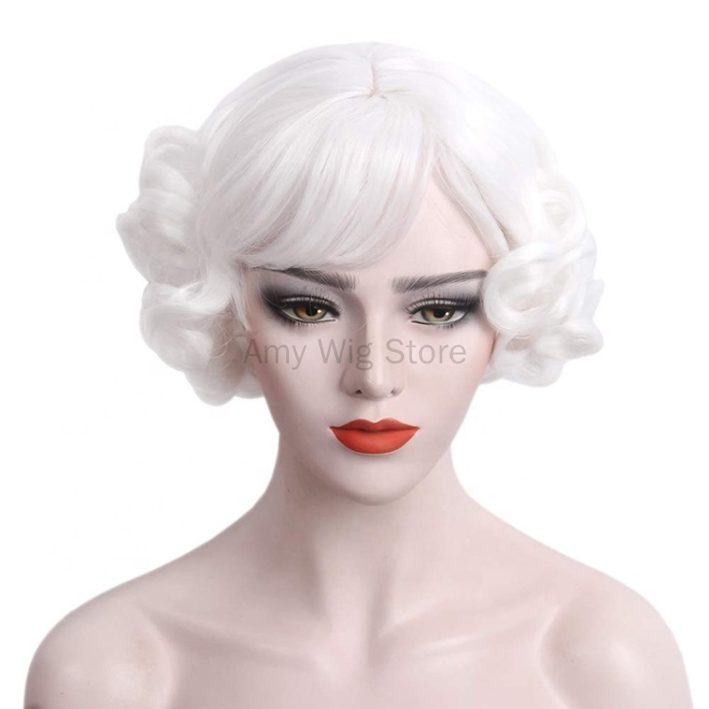 1920s Retro Short White Wig Wa - Women'S Accessories In The 1920S recensione e prezzo