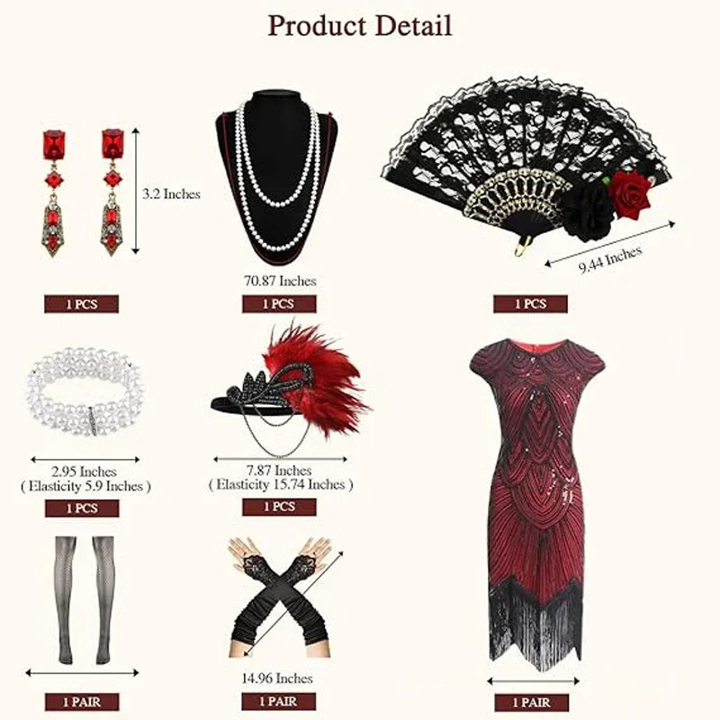 1920s Dresses for Women Flappe - Women'S Accessories In The 1920S recensione e prezzo