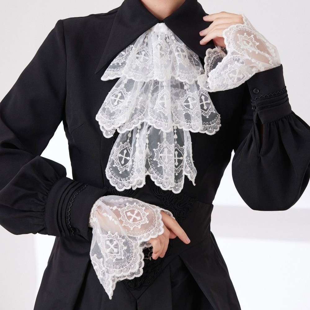 Victorian Style Lace Jabot Col - Women'S Victorian Accessories recensione e prezzo