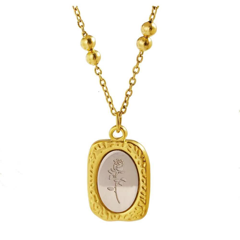 Fashion Rose Flower Delicate W - Coin Necklace Delicate recensione e prezzo